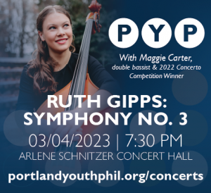 Poster for Portland Youth Philharmonic's Winter Concert 2023 Poster for Portland Youth Philharmonic's Winter Concert 2023