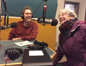 Gail Noonan at KBOO Animator Gail Noonan visits KBOO and adds an illustration to the Words and Pictures guest book