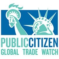 Logo for Public Citizen Global Trade Watch (text and statue of liberty)