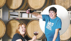 Laurie and Renee at Hip Chicks Do Wine Laurie and Renee at Hip Chicks Do Wine