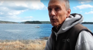 Phil Green talking about Yellow Island, one of the San Juan Islands Phil Green talking about Yellow Island, one of the San Juan Islands