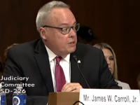 James W. Carroll, Jr. during his confirmation hearing before the Senate Judiciary Committee