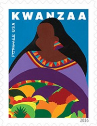 2016 Kwanzaa Stamp by artist Synthia James 2016 Kwanzaa Stamp